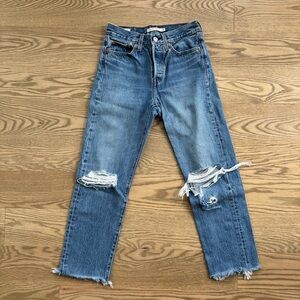 Levi's Blue Straight Leg Vintage Jeans
